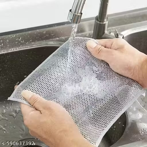 Heavy-Duty Reusable Wire Dishcloth – 10 Pack | Tough on Grease, Gentle on Surfaces