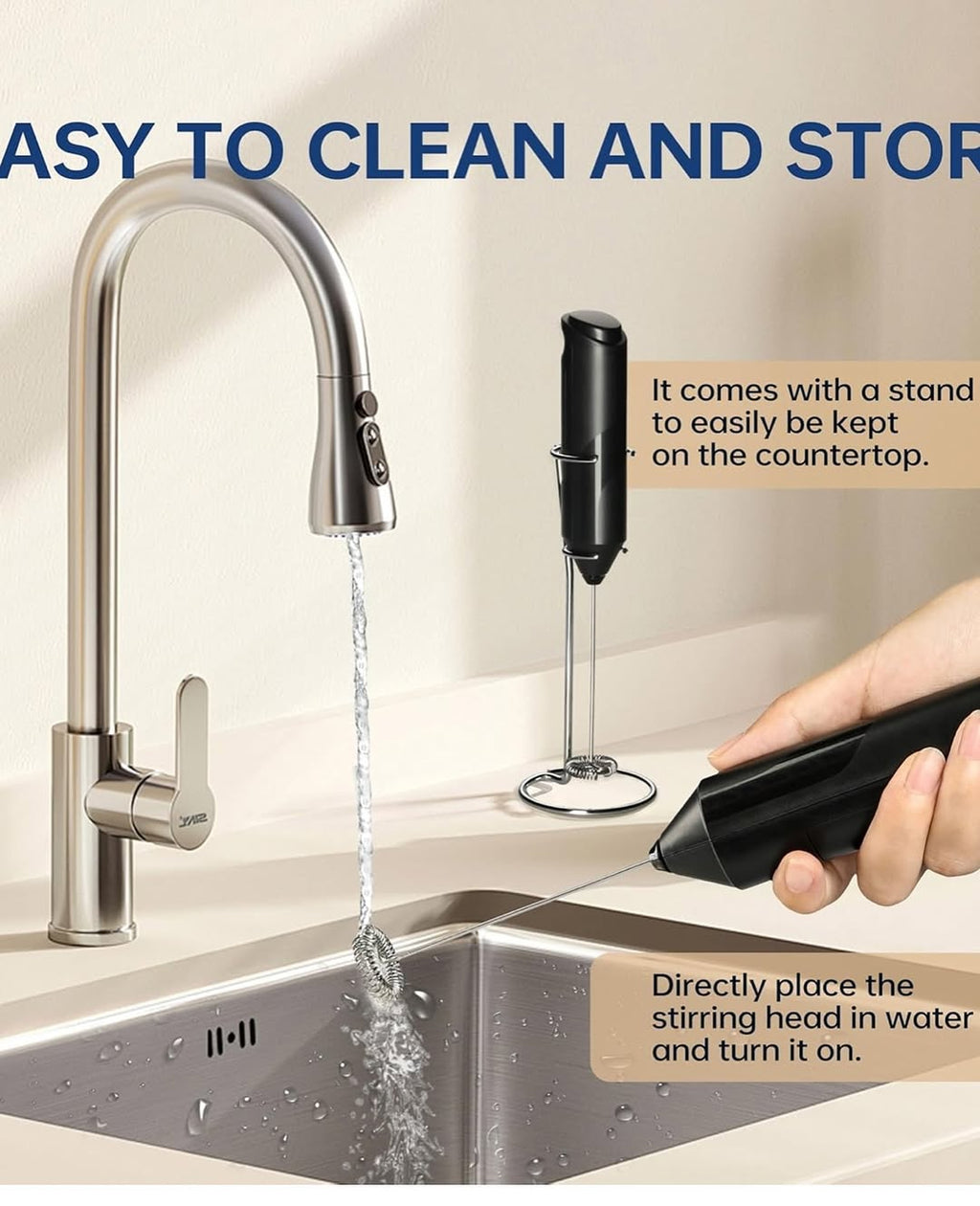 Electric Coffee Milk Frother – Creamy Café-Style Foam in Seconds ☕✨