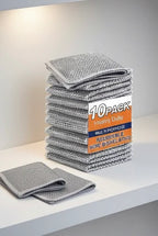 Heavy-Duty Reusable Wire Dishcloth – 10 Pack | Tough on Grease, Gentle on Surfaces