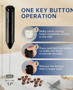 Electric Coffee Milk Frother – Creamy Café-Style Foam in Seconds ☕✨