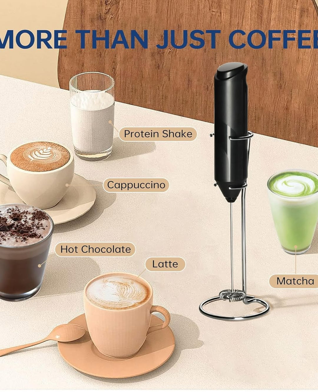 Electric Coffee Milk Frother – Creamy Café-Style Foam in Seconds ☕✨