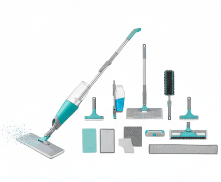 Sparkle Stream™ 360° All-in-One Spray Mop