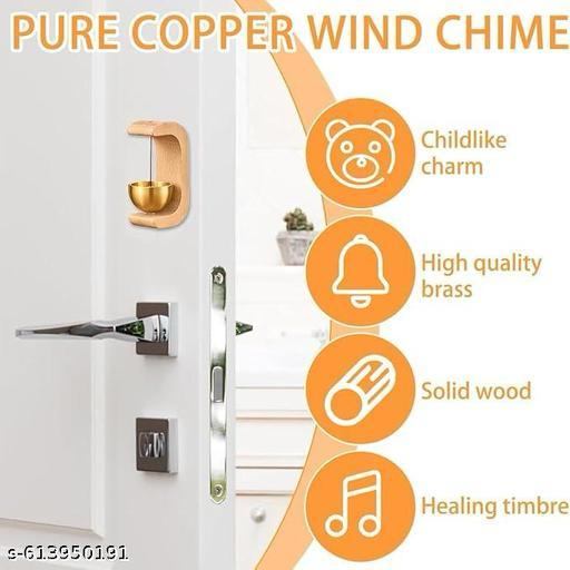 Pure Copper Wind Chime with Brass Bell – Healing Sound & Childlike Charm