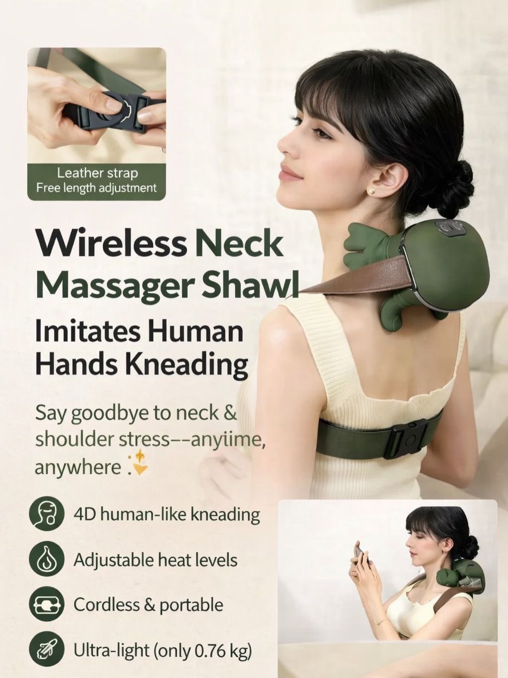 The Human-Touch Deep Tissue Neck & Shoulder Massager